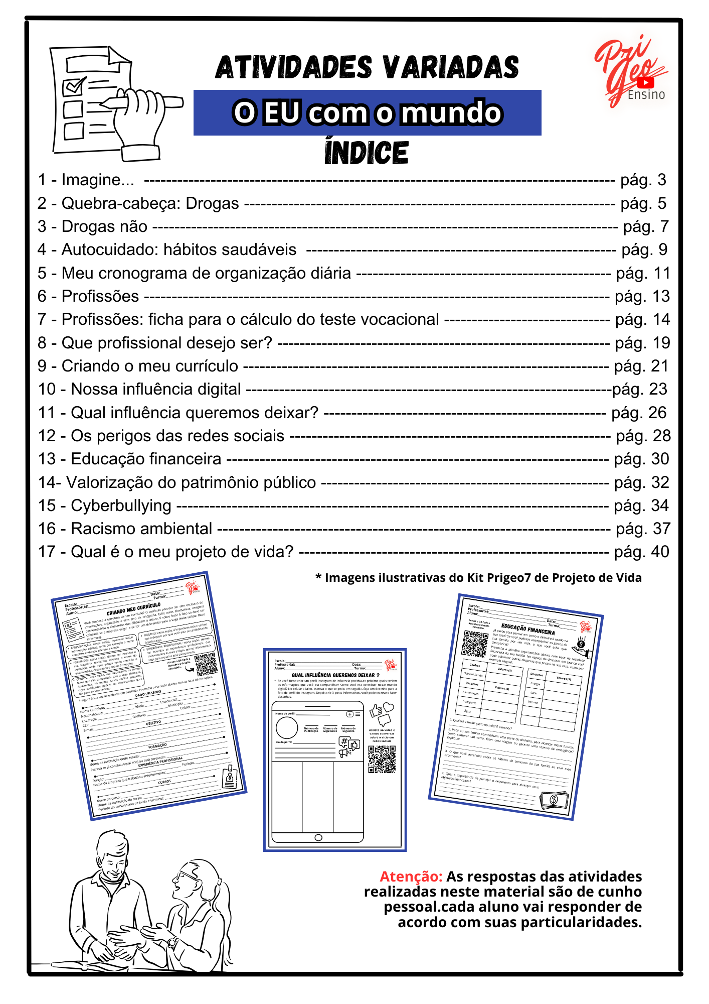 Ativ. O eu com o mundo (Projeto de Vida) (1)